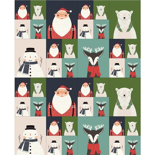 Merrymaking | Gingiber| Moda Fabrics | 48341-12M - 36" x 44" Panel Multi