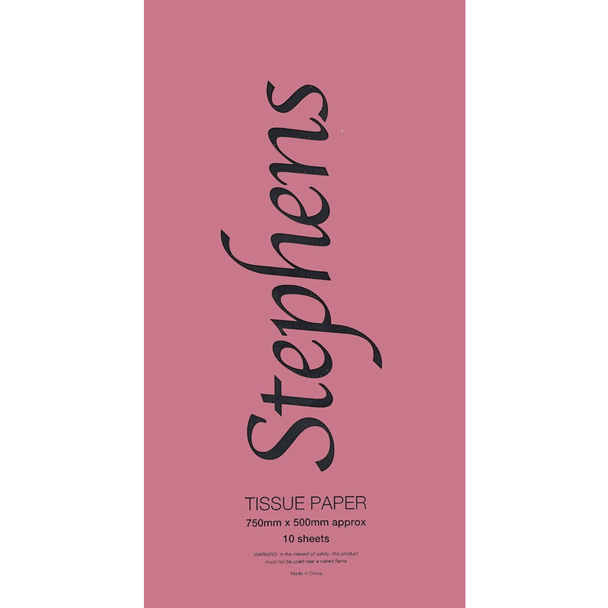 Tissue Paper | 75 x 50cm | Stephens | 10 sheets| West Design | Pink