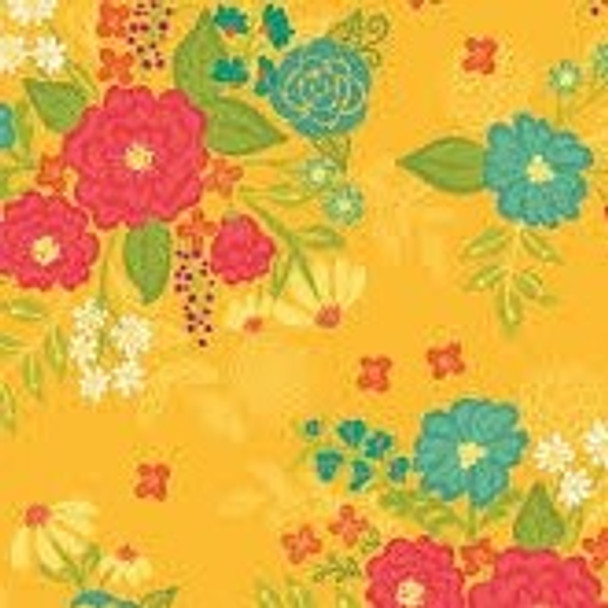 Indigo Garden | Heather Peterson | Riley Blake Designs | C11270-YELLOW, Yellow Main