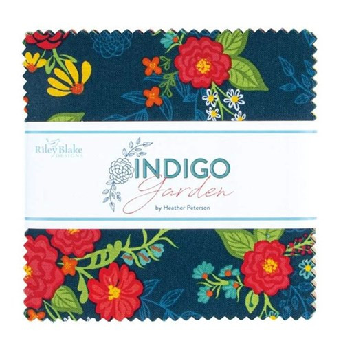 Indigo Garden | Heather Peterson | Riley Blake Designs | 5" Stacker