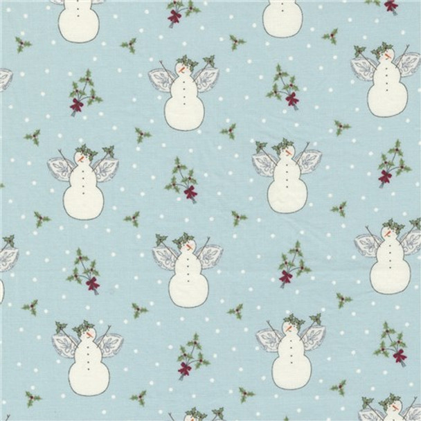 I Believe in Angels | Bunny Hill Designs | Moda Fabrics | 3000-14 | Novelty Snowman Angel, Frosty Morning