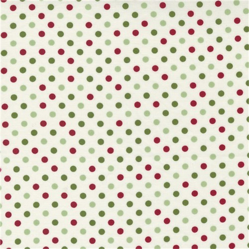 I Believe in Angels | Bunny Hill Designs | Moda Fabrics | 3005-12 | Dots, Snow Multi