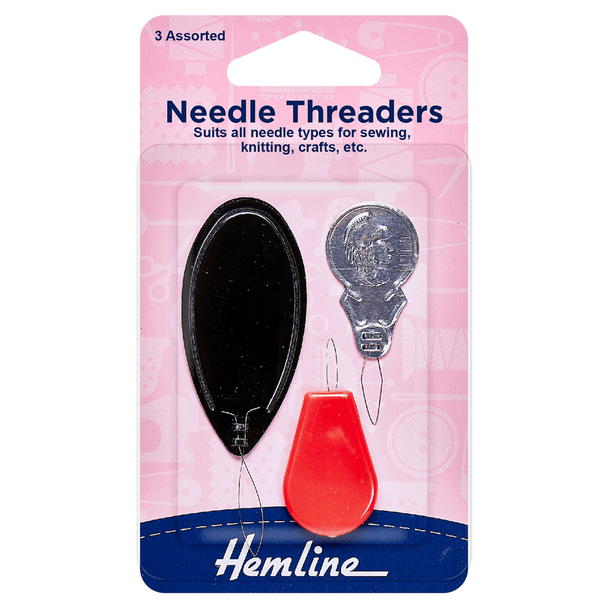 3 Assorted Needle Threaders | Hemline 