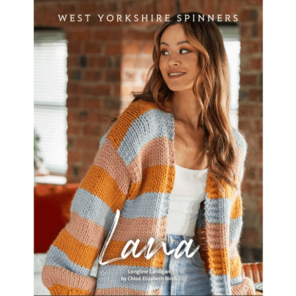 Adult's Lana Longline Cardigan Knitting Pattern | WYS Retreat Super Chunky Knitting Yarn DBP0251 | Digital Download - Main Image