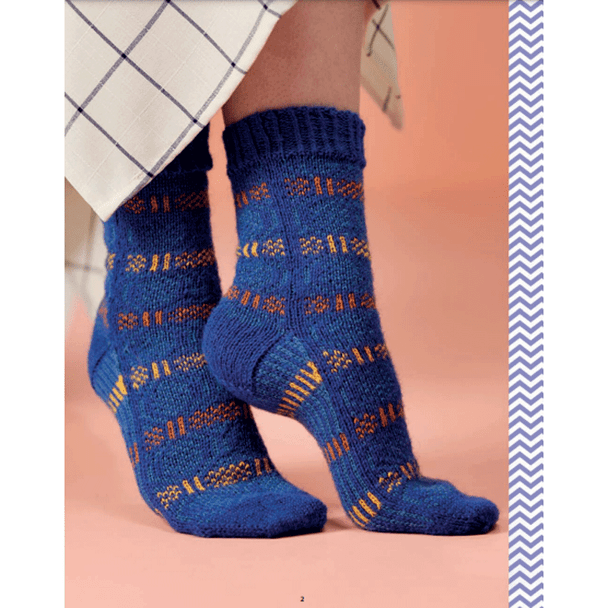 Women's Hive Hand knit sock Knitting Pattern | WYS Signature 4 Ply Knitting Yarn DBP0235 | Digital Download - 2nd Image