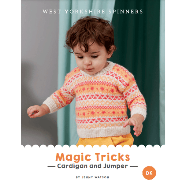 Babies Magic Tricks - Cardigan and Jumper Knitting Pattern | WYS Bo Peep DK Knitting Yarn DBP0217 |  Digital Download - Main Image
