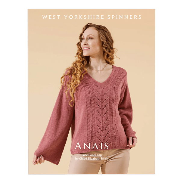 Women's Anais - Lace Panel Top Knitting Pattern | WYS Exquisite Lace Knitting Yarn WYS1000236 | Digital Download - Main Image