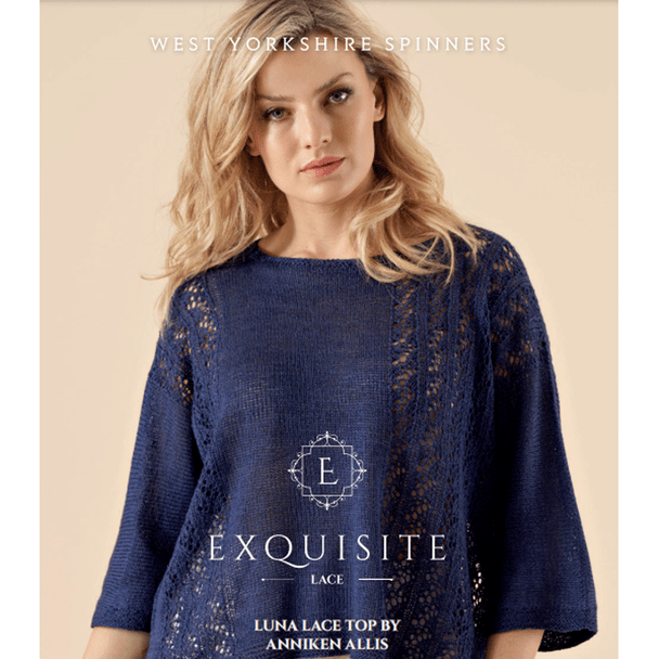 Women's Luna Lace Top Knitting Pattern | WYS Exquisite Lace Knitting Yarn DPWYS0022 | Digital Download - Main Image