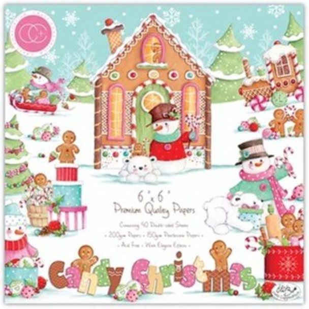 Craft Consortium | Candy Christmas | Helz Cuppleditch | Premium Paper Pad | 6" x 6" | Cover