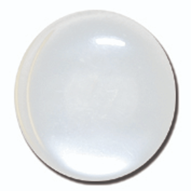 Groves Buttons with Shank made from Polyester, 11mm Diameter Pearl White