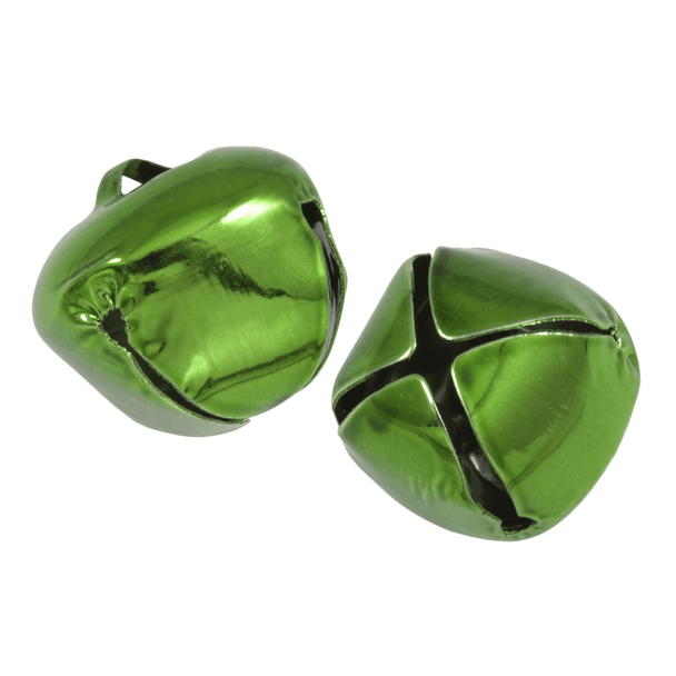 Jingle Bells 30 mm | Green | 2 Pieces | Trimits