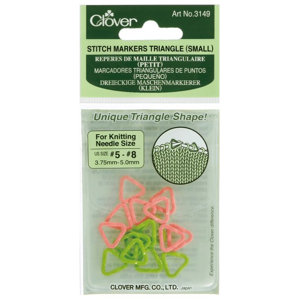 Clover | Triangle Stitch Markers | Small - Pack of 16 - Main Image