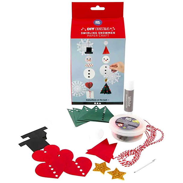 Swirling Snowmen Hanging Decorations | DIY Christmas Kit | Creativ Company