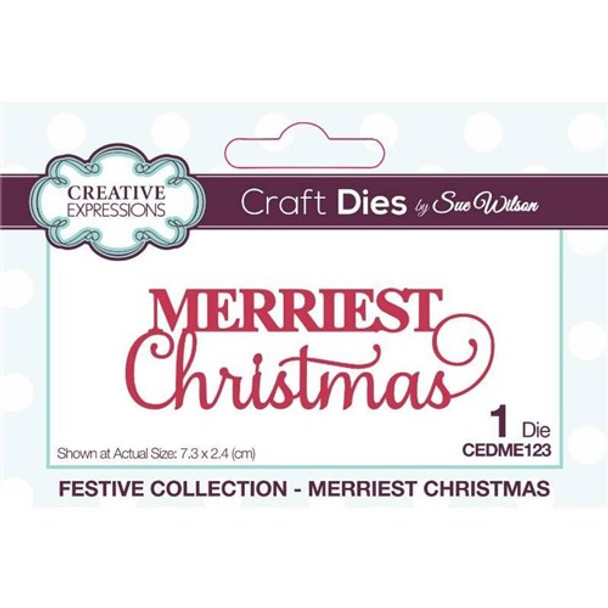 Creative Expressions | Craft Dies | Sue Wilson | Festive Mini Expressions | Merriest Christmas