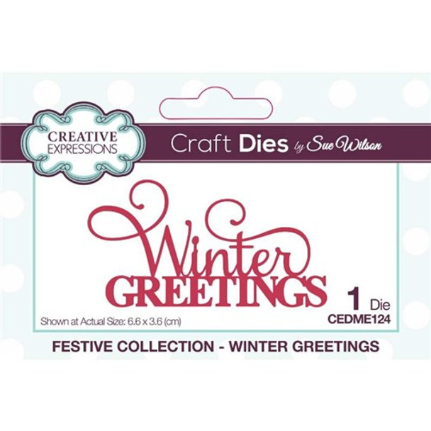 Creative Expressions | Craft Dies | Sue Wilson | Festive Mini Expressions | Winter Greetings