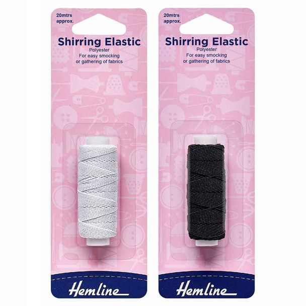 Shirring Elastic | 0.75mm | 20m | Hemline | Various Colours