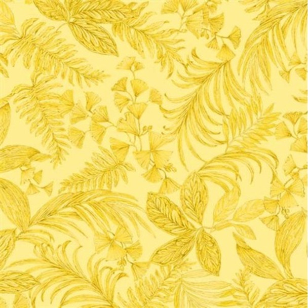 Exotica | Michael Miller | EQS Fabrics | DCX10279-YELLOW | Tropical Toile, Yellow