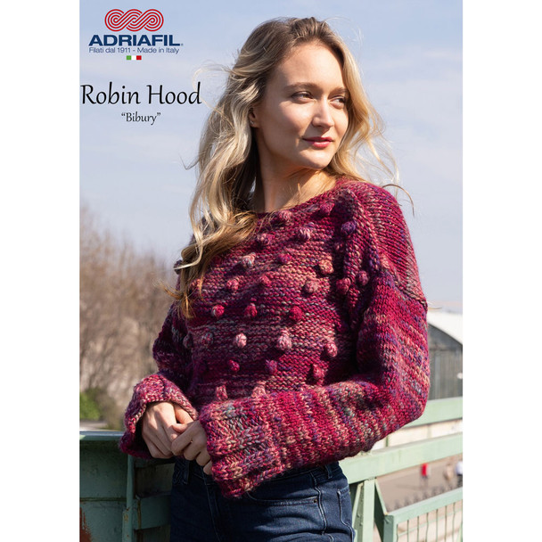 Bibury Pullover/Tops Knitting Pattern, Adriafil Robin Hood Chunky | Digital Download