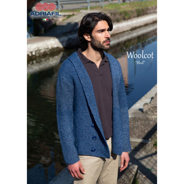 Bled Jacket Knitting Pattern, Adriafil Woolcot DK | Digital Download