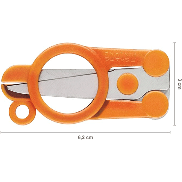 Fiskars Foldable Scissors | 11 cm | Perfect to carry anywhere | Left / Right Handed