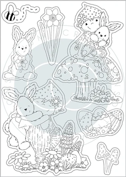 Let Spring Begin | Helz Cuppleditch | Craft Consortium | Stamp Set | Bunny