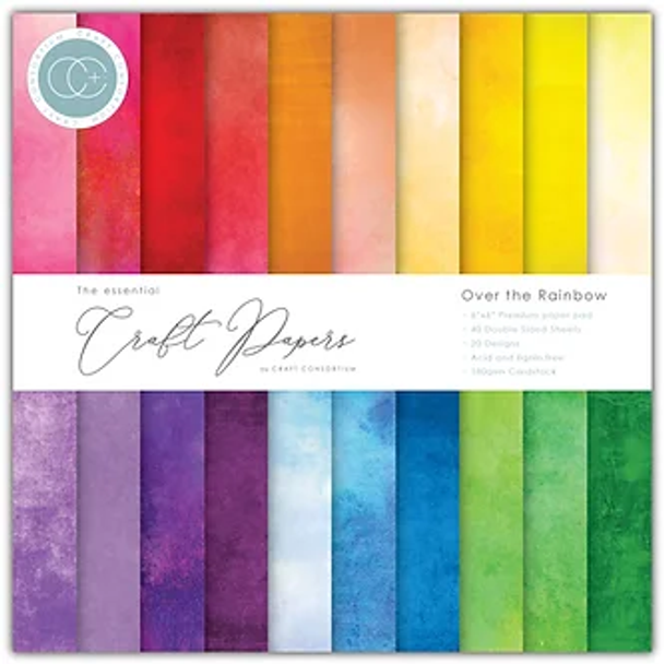 The Essential Craft Papers | Craft Consortium | Over the Rainbow | 6" x 6"