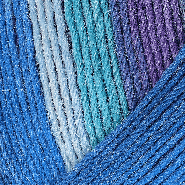 Regia Color 6 Ply Sock Knitting Yarn in 150g Balls | 06237 Sunrise - swatch