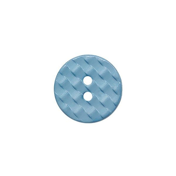  "Basketweave" buttons - 2 Hole | China blue | 13mm | Dill Buttons (224029) 
