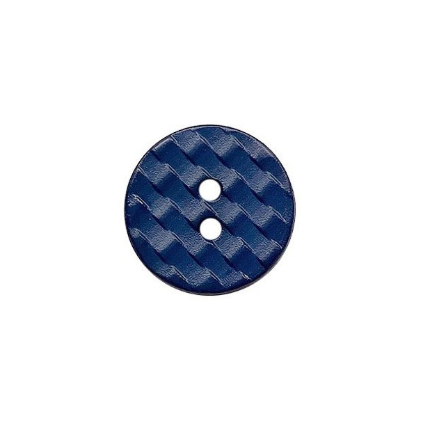 "Basketweave" buttons - 2 Hole | Navy | 13mm | Dill Buttons (224030)