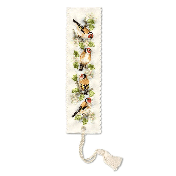 Textile Heritage | Cross Stitch Kits | Bookmarks | Goldfinches