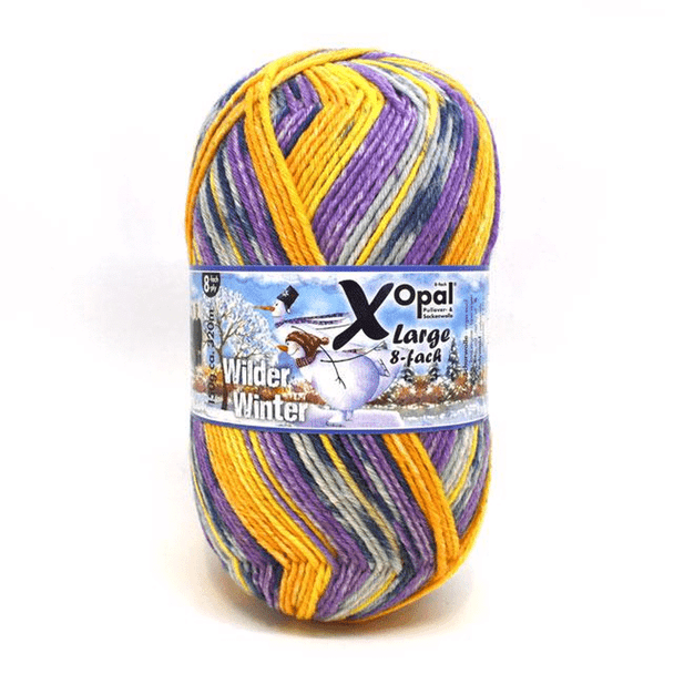 Opal Wilder Winter 8 Ply / DK Sock Knitting Yarn, 150g Balls | 11185 Lovely Sunbeam