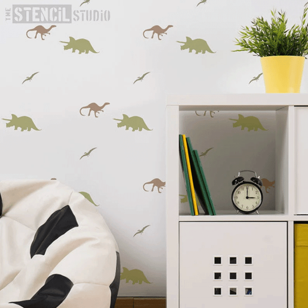 A5 Dinosaur Stencil | Re-usable | Stencil Studio