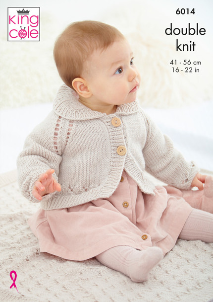  Baby / Childs Jacket, Cardigan & Blanket Pattern | King Cole 6014 (king-patt-6014) - front cover