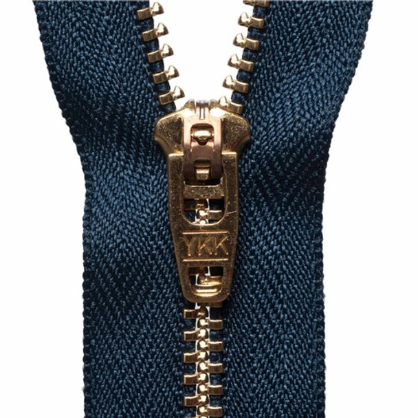 Brass Jeans Zip | 15cm / 6" | Various Colours - Main Image