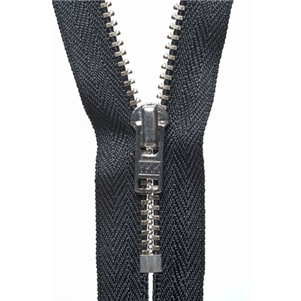 Metal Trouser Zip | 18cm / 7" | Black