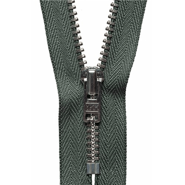 Metal Trouser Zip | 18cm / 7" | Spruce Green