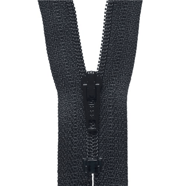 Nylon Dress and Skirt Zip | 18cm / 7" | Black