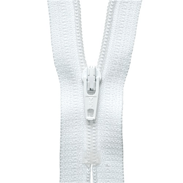 Nylon Dress and Skirt Zip | 18cm / 7" | White