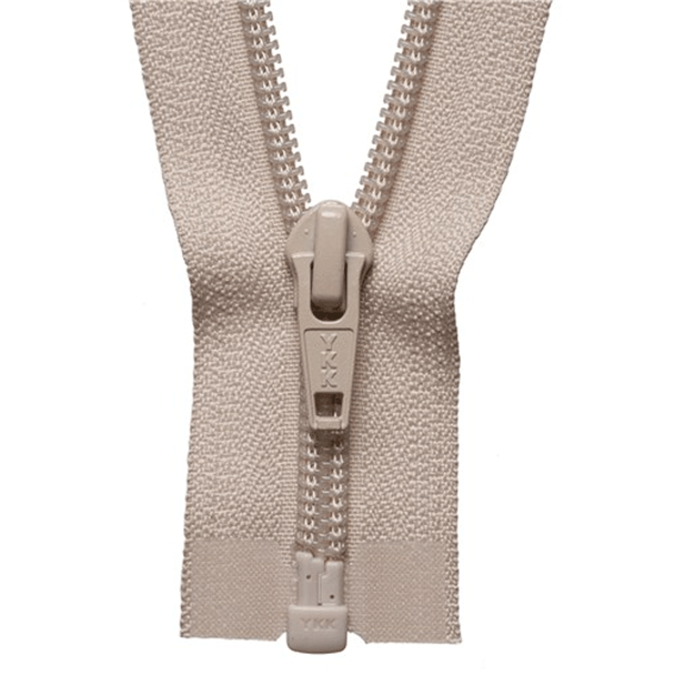 Nylon Open End Zip | 36cm / 14" | Beige