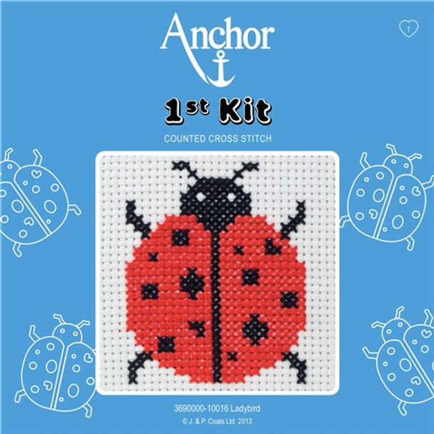 1st Kit Counted Cross Stitch | Anchor Threads | Ladybird - Main Image