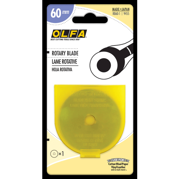 Olfa Rotary Cutting Blades | 60mm | single