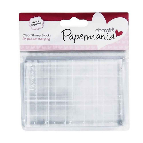 2¾" x 4" Clear Stamp Block | Papermania | docrafts