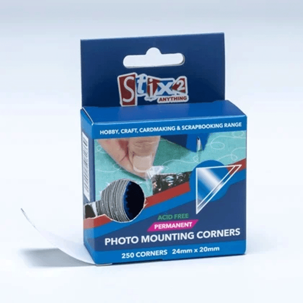 Clear Photo Mounting Corners | 250pcs | Stix2