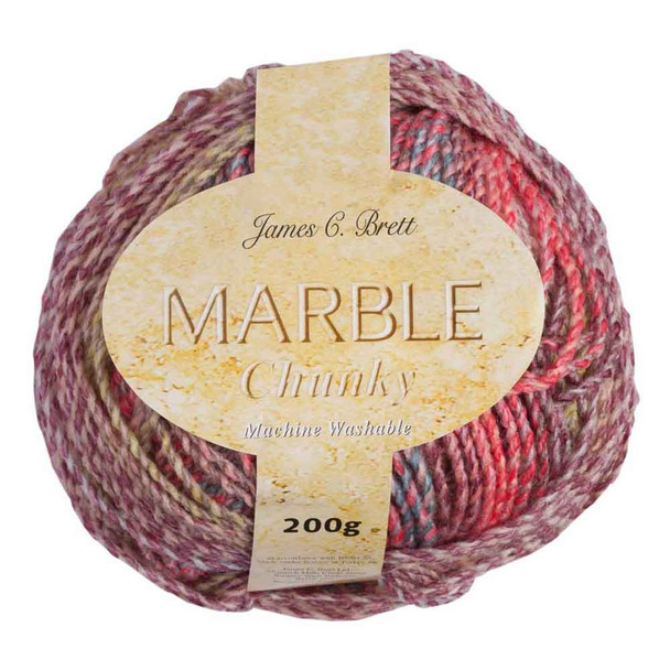 James C Brett Marble Chunky Variegated Yarn, 200g Balls | A Variety of Colours - Main Image
