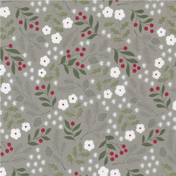 Christmas Eve | Vanessa Goertzen | Lella Boutique | Moda Fabrics | 5181-13 | Winter Botanical, Dove