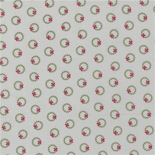 Christmas Eve | Vanessa Goertzen | Lella Boutique | Moda Fabrics | 5183-12 | Wreath Dot Blender, Silver