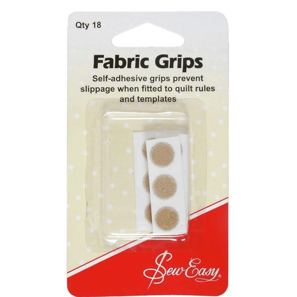Fabric Grips, Self-Adhesive Non-Slip 10mm Dots | 18pcs | Sew Easy