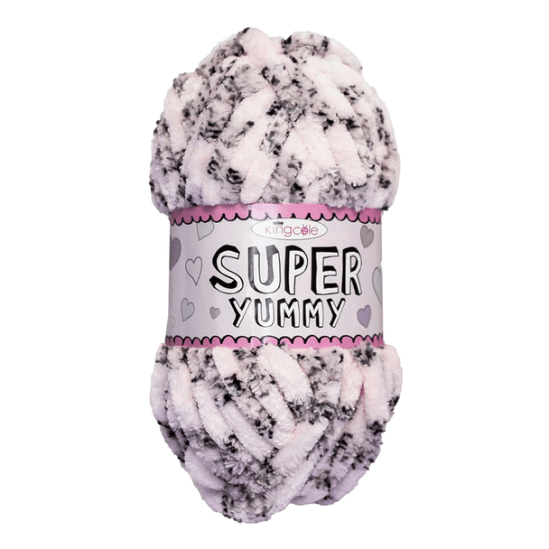 King Cole Super Yummy Chenille Knitting Yarn, 100g Balls | Various Shades | 4871 Pink