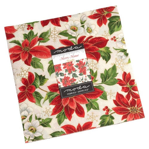 Merry Manor Metallic | Moda Fabrics | 33660LCM | Layer Cake
