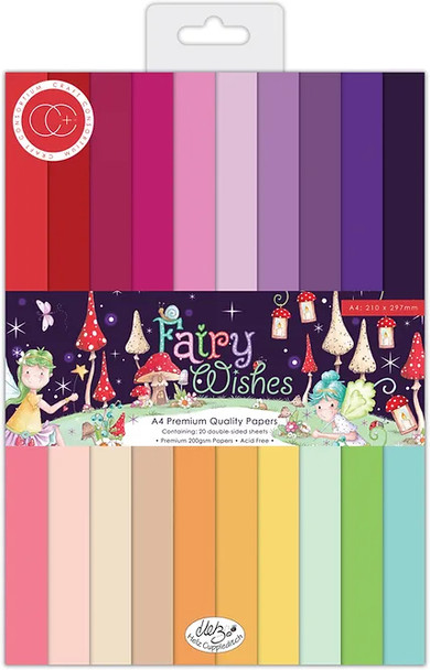 A4 Premium Cardstock Paper Pad | Fairy Wishes | Craft Consortium